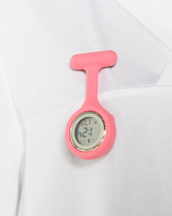 Schwesternuhr Digital Rosa