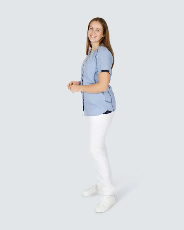 Nybo Sporty Shirt Naisten Vaaleansininen