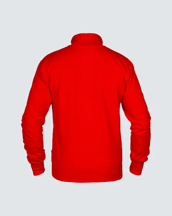 Texstar Sweatshirt med dragkedja Herr Röd