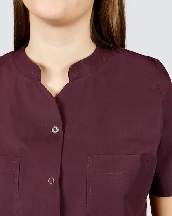 Nybo Nature Vinrød Tunika med knapper Dame