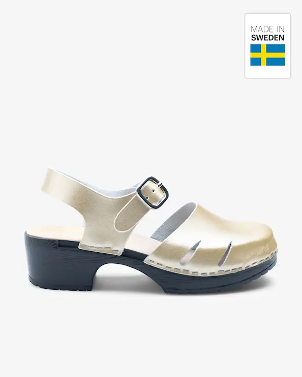 Beez Très Chic Gull/Svart Arbeidssko