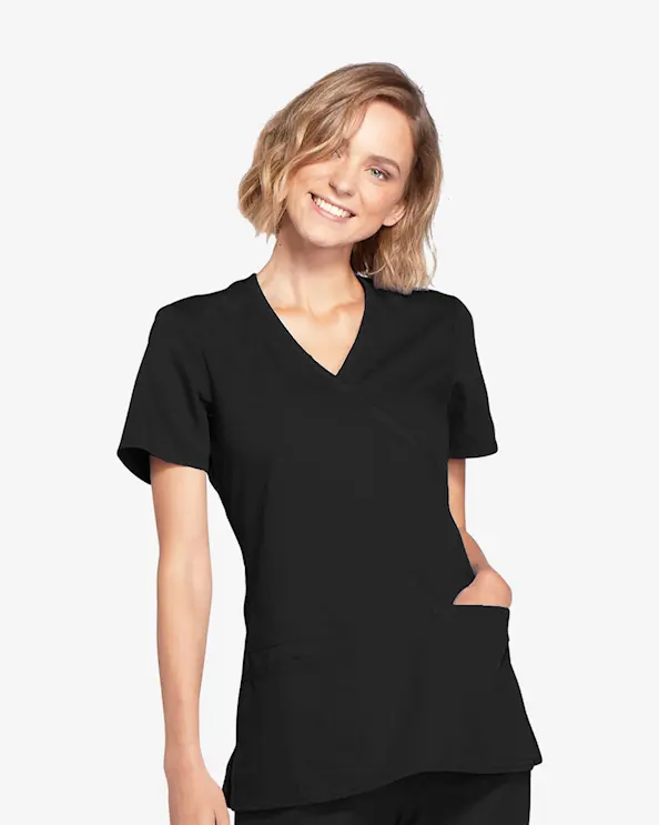 Cherokee Originals Mock Wrap Top WWE650 Schwarz