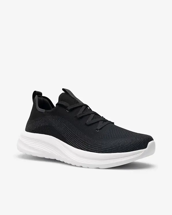Beez SENSE LACE Slip-on Sneaker Svart/Svart