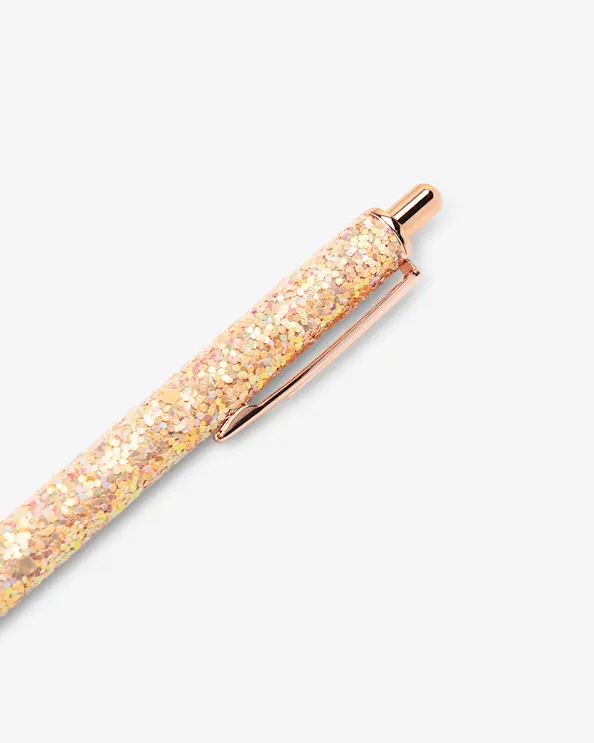 Bläckpenna glitter  Orange