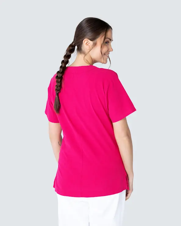 South West Cotton Crinkle Carin Fuchsia Busseronne Kvinde
