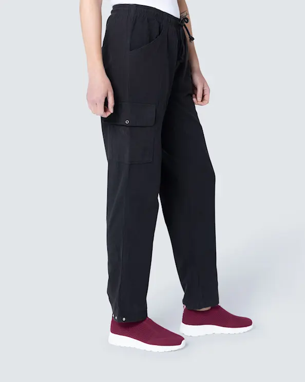 South West Cotton Crincle Cody Musta Housut Unisex