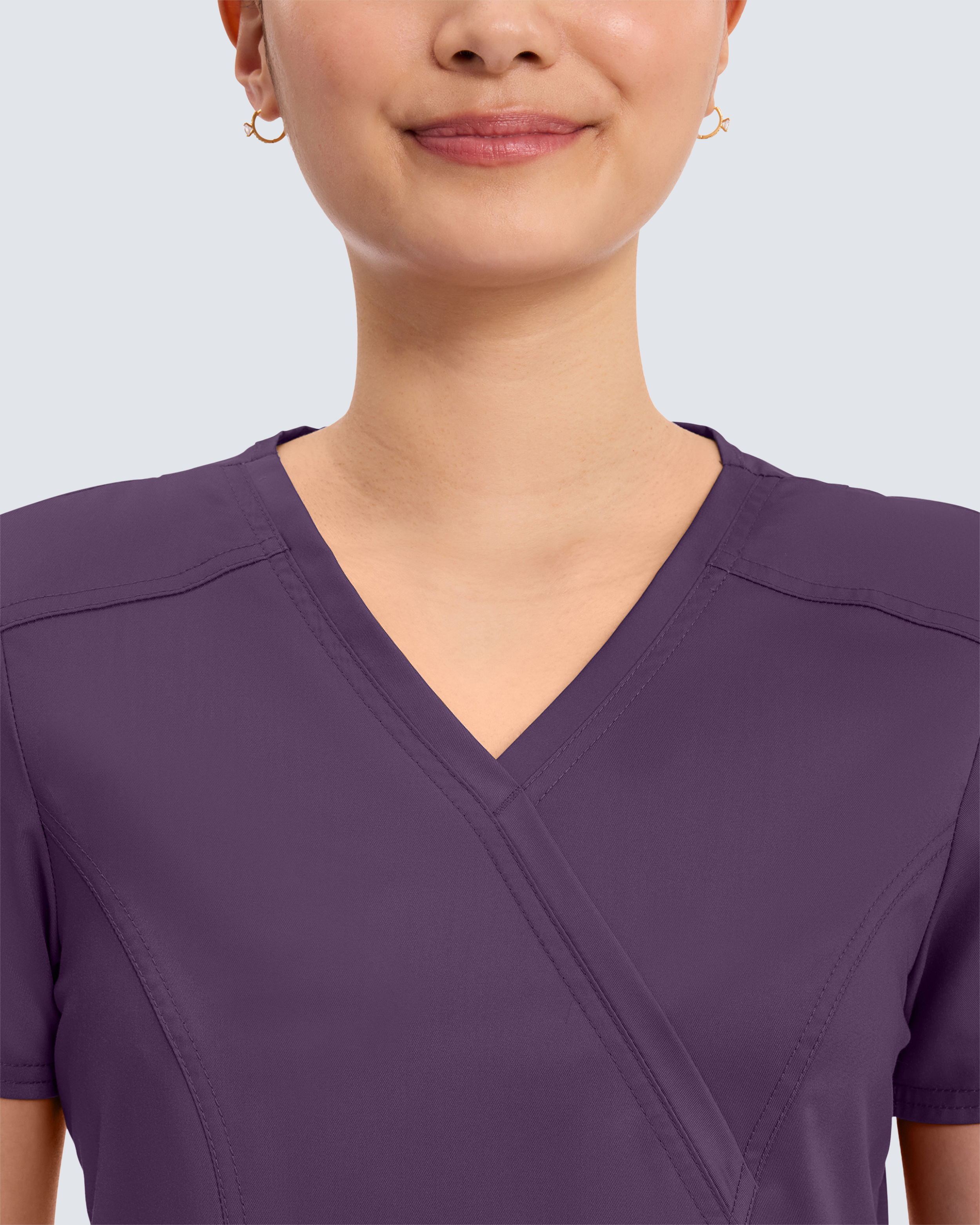 Cherokee Revolution Mock Wrap Top WWE610 Lilla