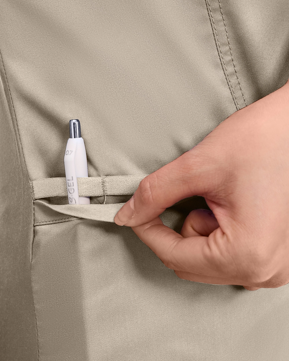 Cherokee Revolution Mock Wrap Top WWE610 Khaki