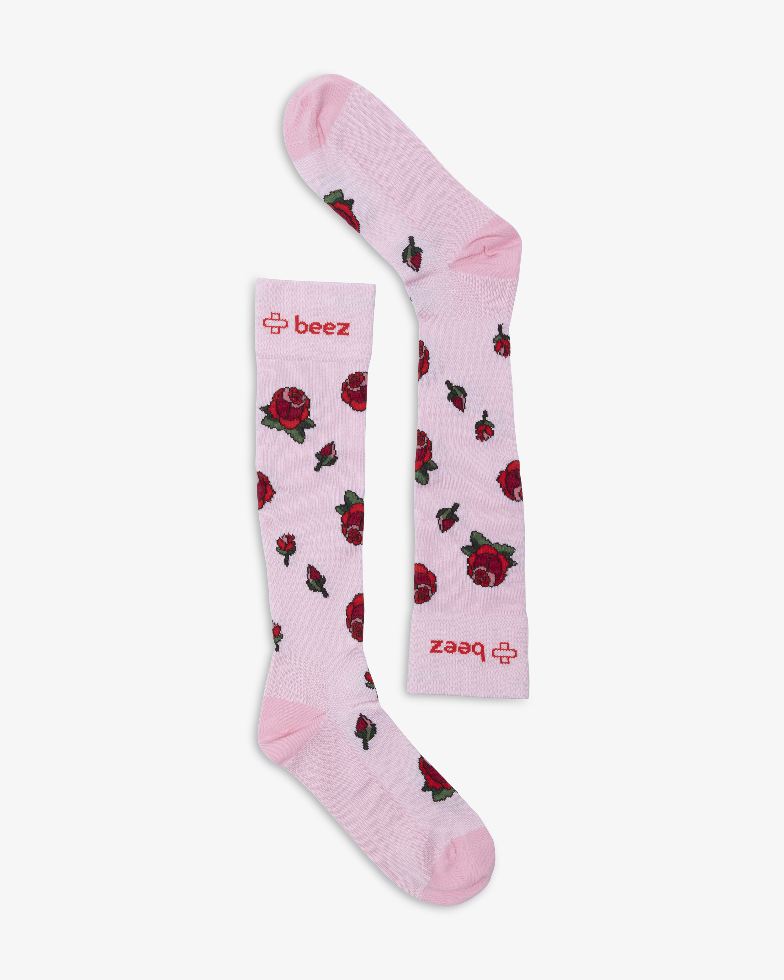 Beez Stödstrumpa Rose Rosa