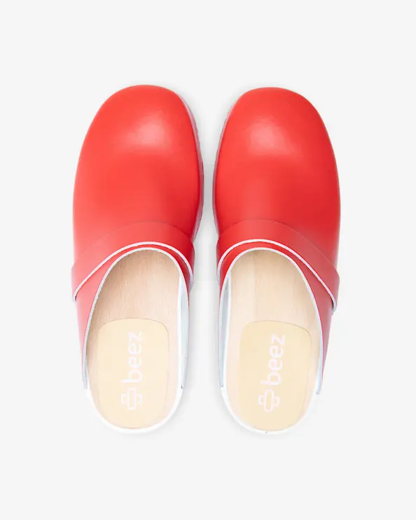 Beez Traditionell Rød Arbejdssko Herre