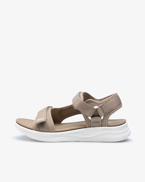 Beez Zen Velcro Sandal  Beige