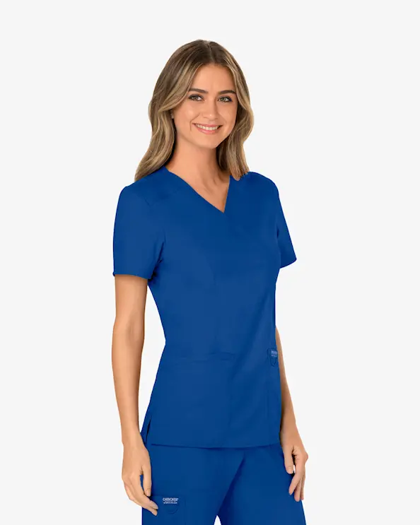 Cherokee Revolution Mock Wrap Top WWE610 Mørkeblå