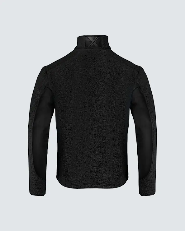 Texstar Pile Fleece Jacka Herr Svart