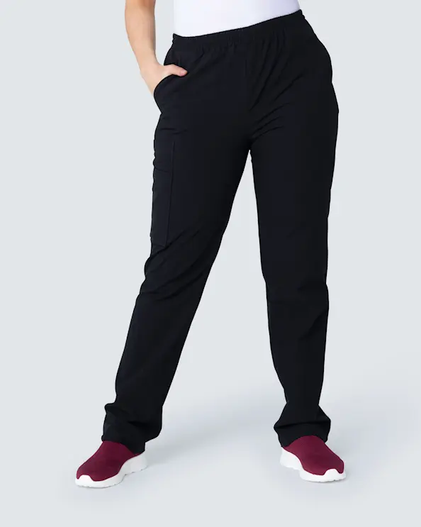 Almedahls Svart Byxa med Resår Unisex