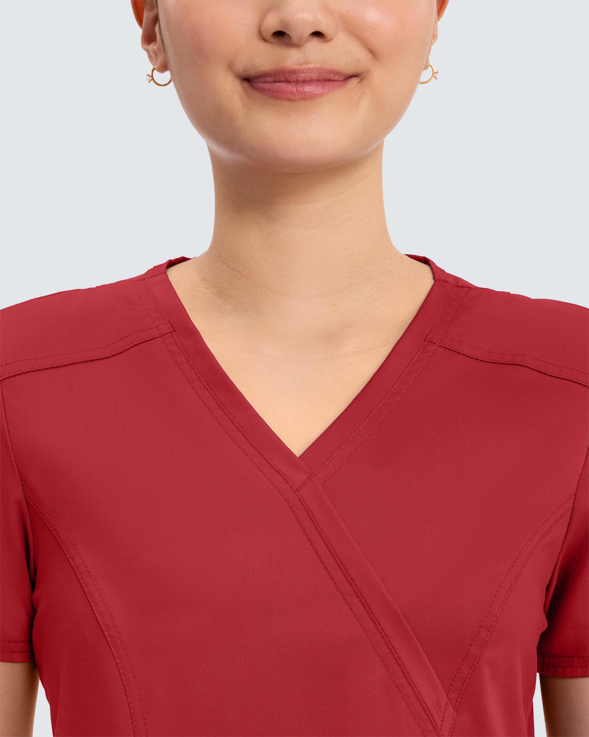 Cherokee Revolution Mock Wrap Top WWE610 Punainen