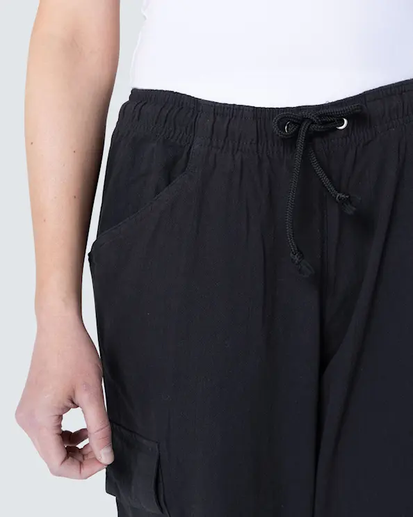 South West Cotton Crincle Cody Musta Housut Unisex