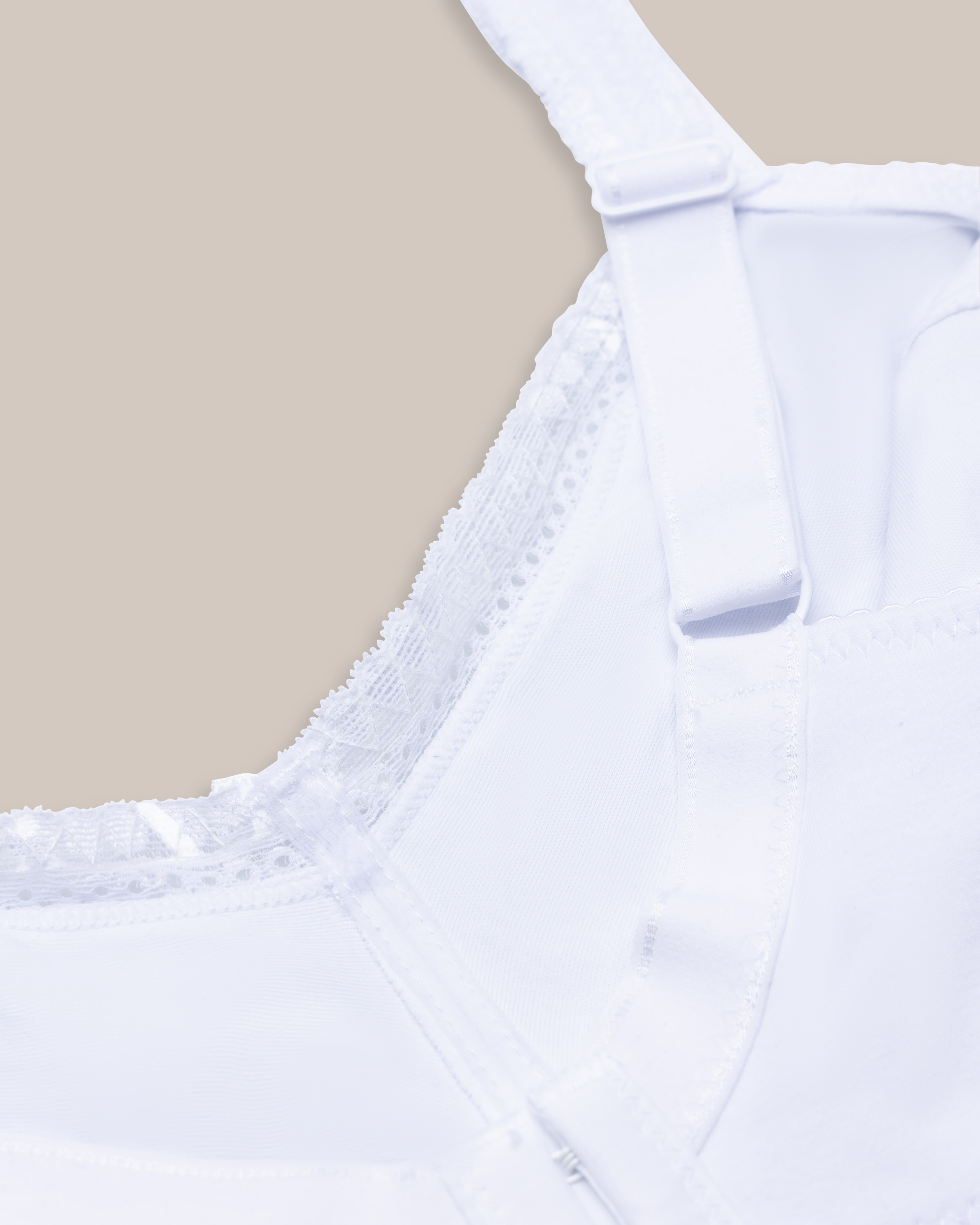 BH Bomull Dekorativ Spets Vit