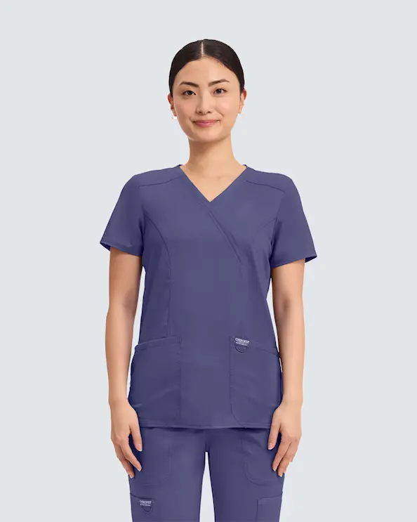 Cherokee Revolution Mock Wrap Top WWE610 Blomme