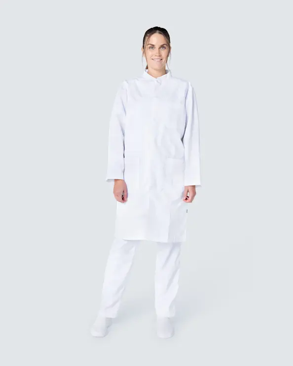 Nybo Heartbeat Vit Läkarrock Unisex