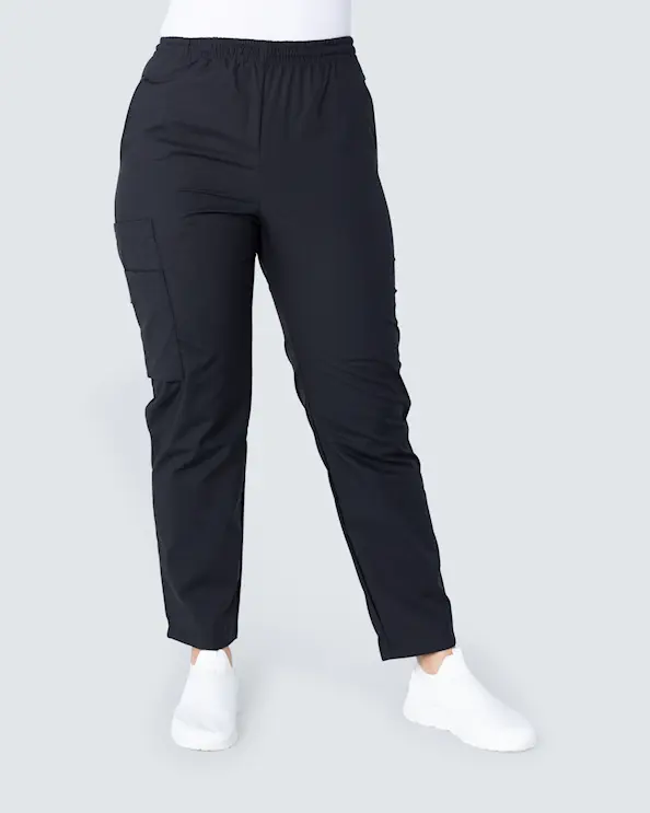 Almedahls Resårbyxa Kort ben Unisex Svart