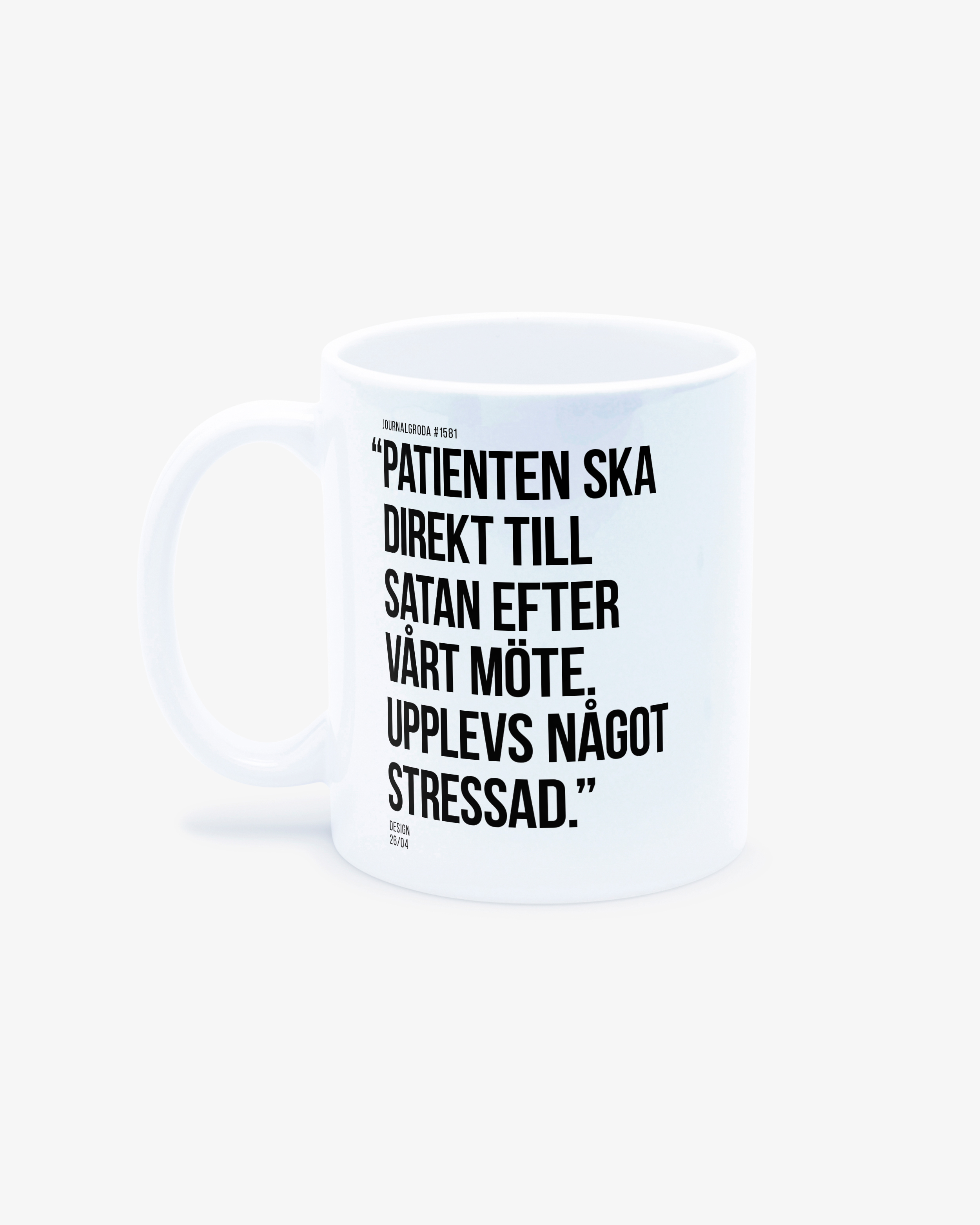 Journalgrodor Mugg #1 Vit