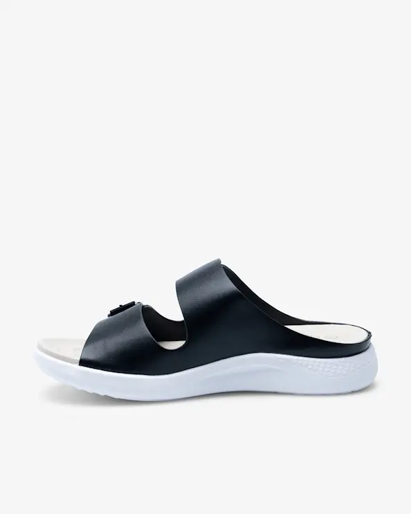 Beez Adore Black Slip in Sandal
