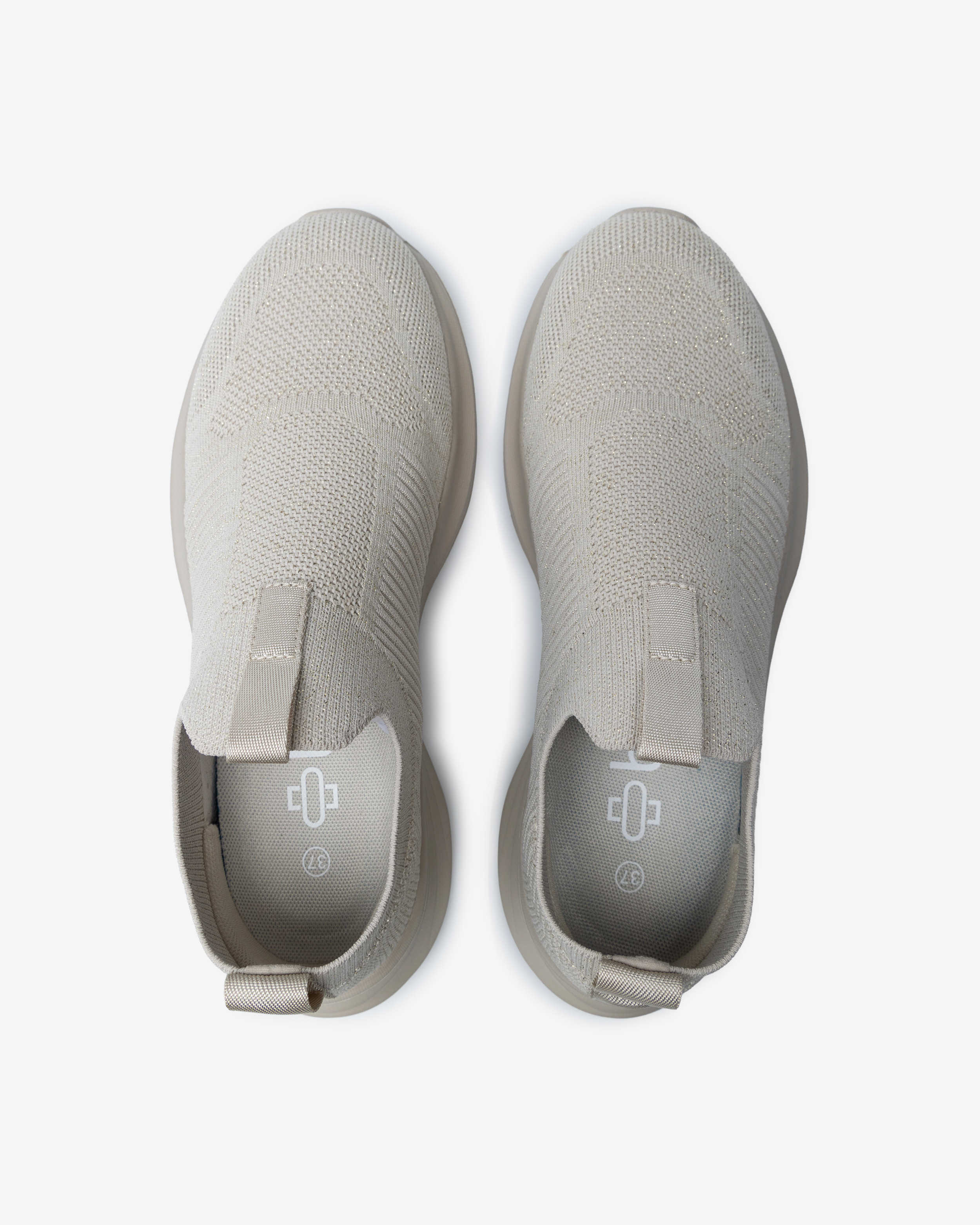 Beez Remedy Glitter Sneakers Beige