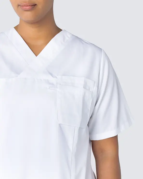 Segers Vit Klänning Tencel