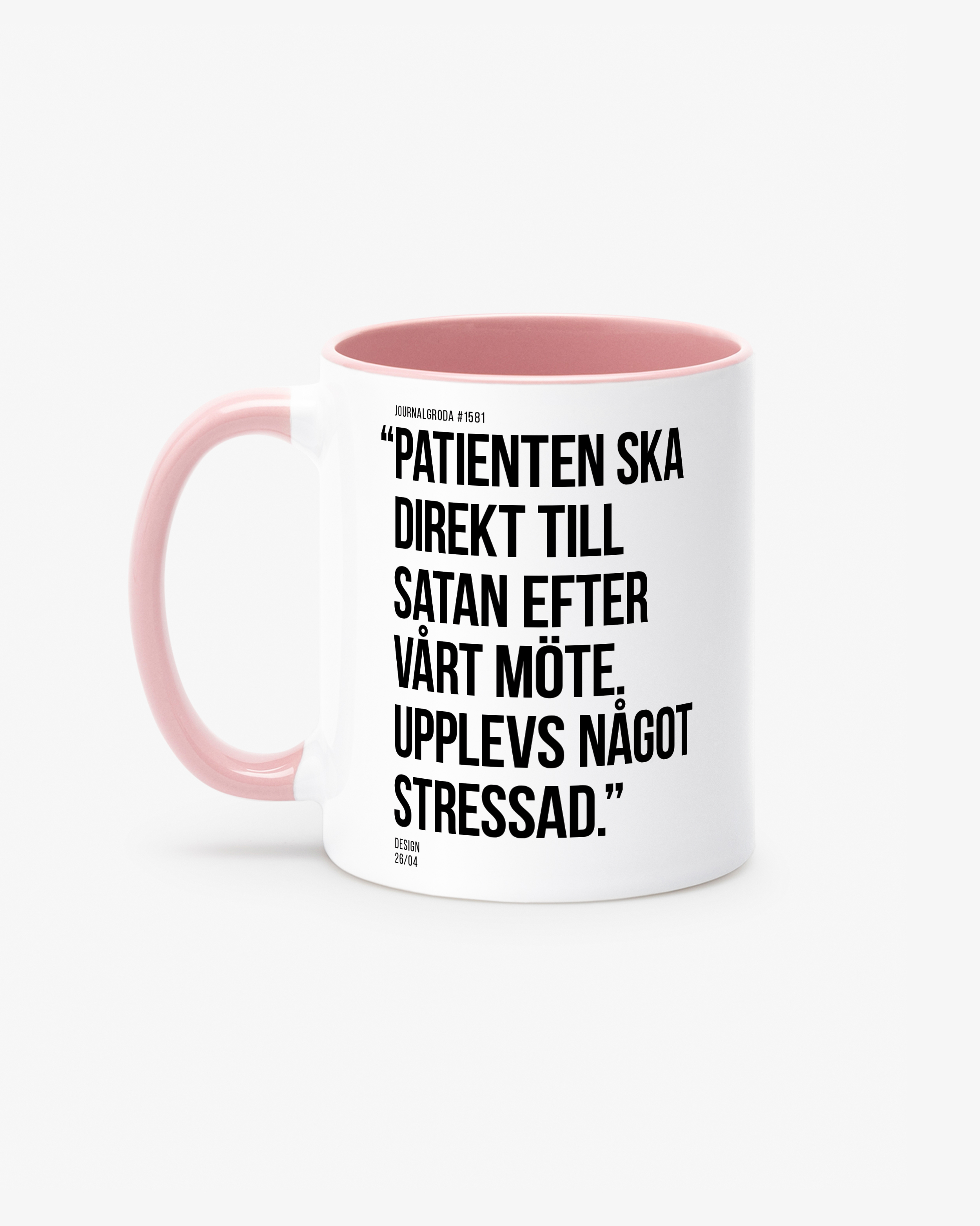 Journalgrodor Mugg #1 Rosa