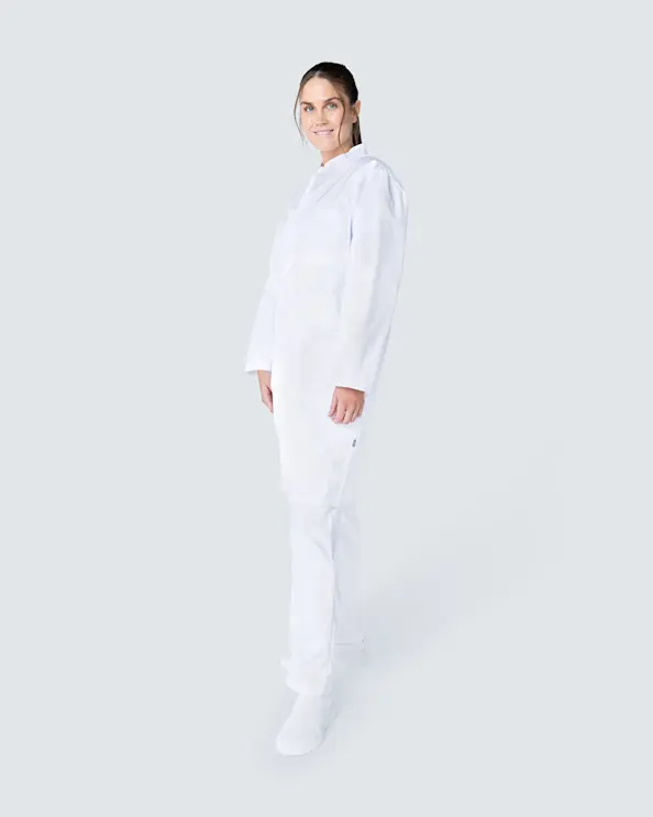 Nybo Heartbeat Vit Läkarrock Unisex