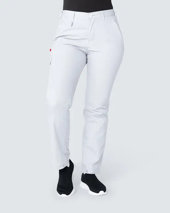 Segers Domestik Lysegrå To-I-Ett Bukse Dame