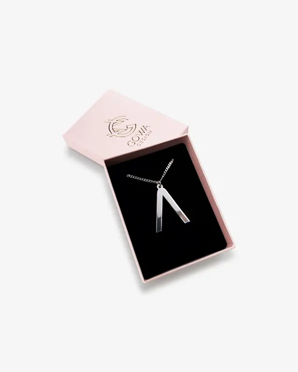 Halsband Ringhållare Lambda Silver