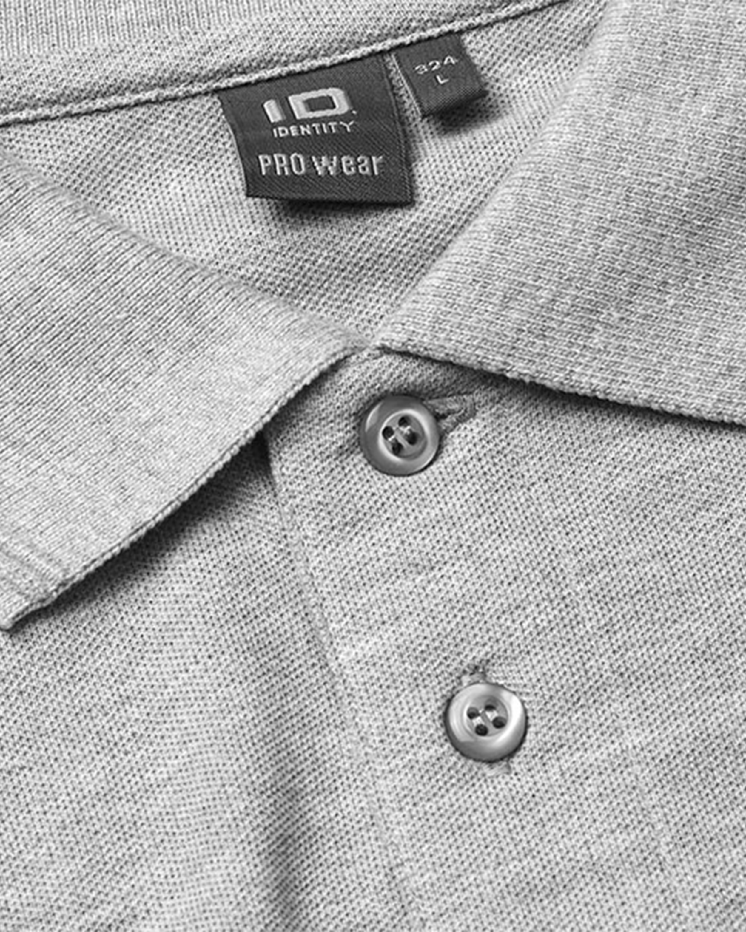 ID PRO Wear Piké uten lomme Grey melange