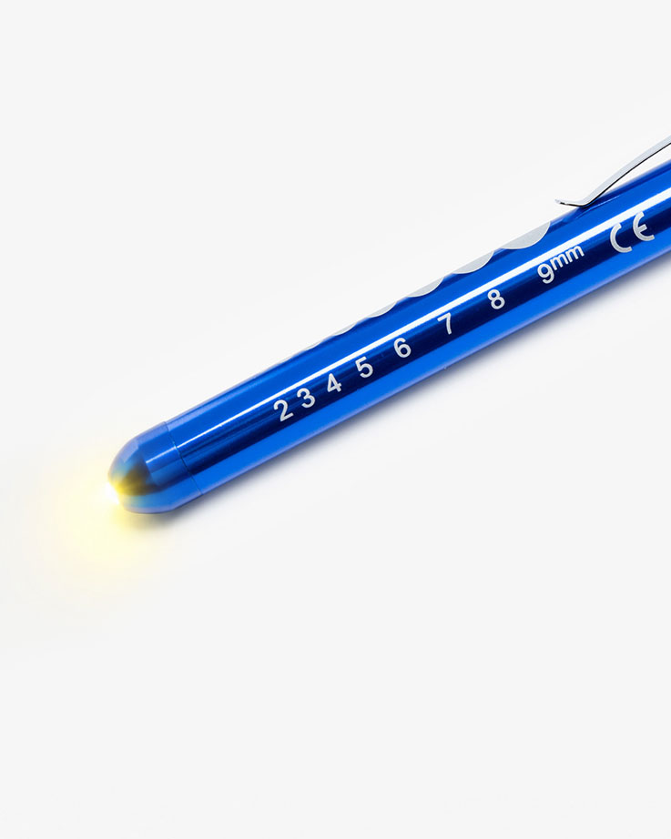 Stiftlampe Gelbem Licht Blau