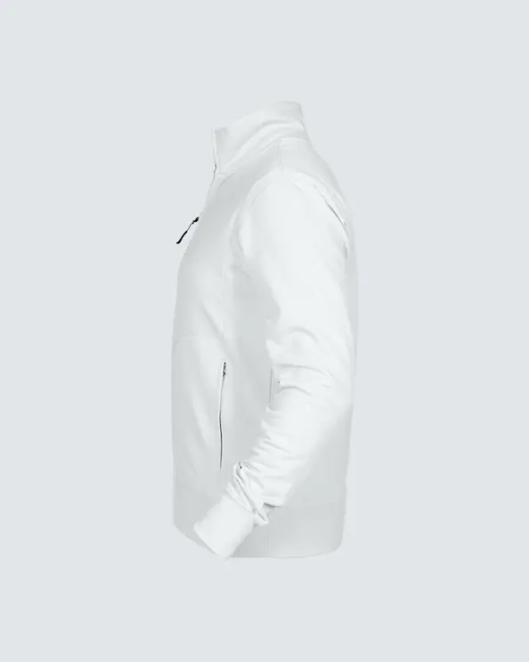 Texstar Sweatshirt med dragkedja Herr Vit