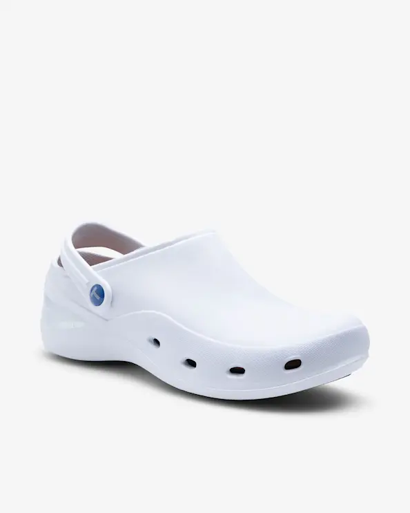 Toffeln Aktivklog Slip-on ESD Hygiensko Vit