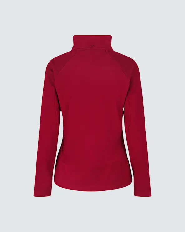 ID Identity Microfleece-jakke Zip-n-mix for damer Rød