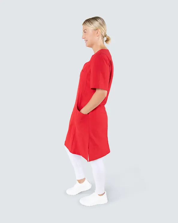 Almedahls Punainen Poimutettu Mekko