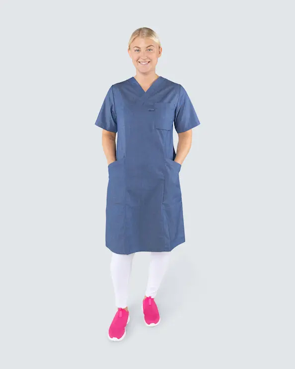 Segers Denimblå Kjole Stretch Dame