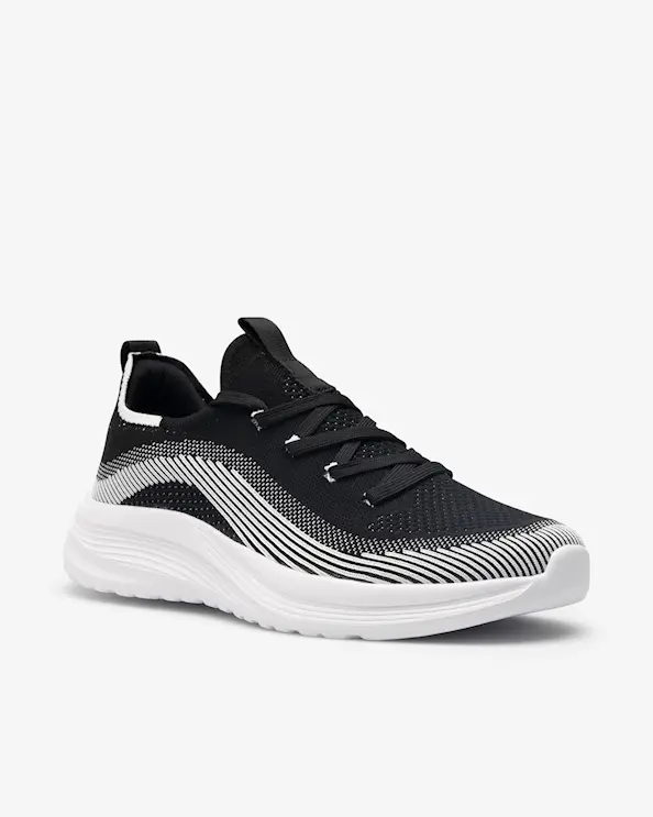 Beez SENSE LACE Slip-on Sneaker Svart