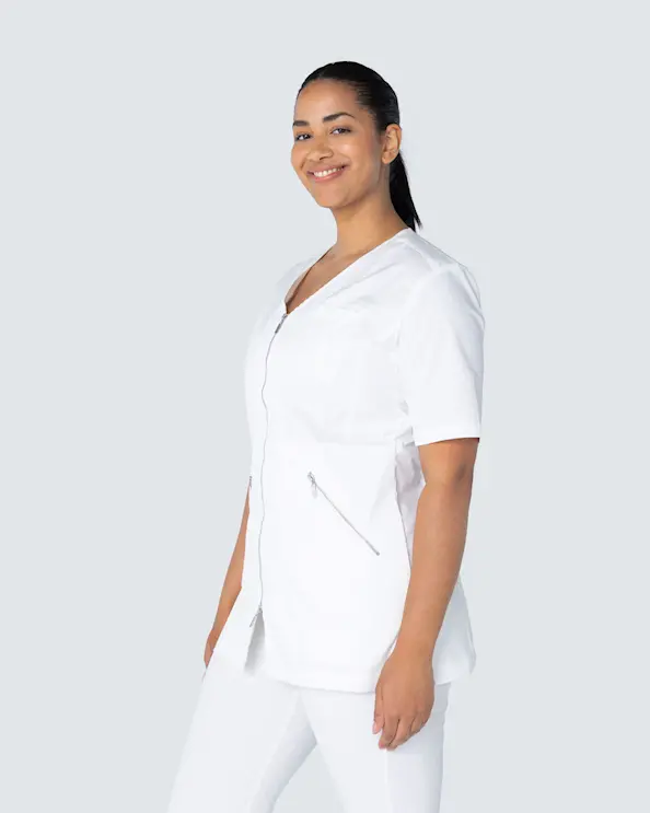WAW Filippa Zip Top White