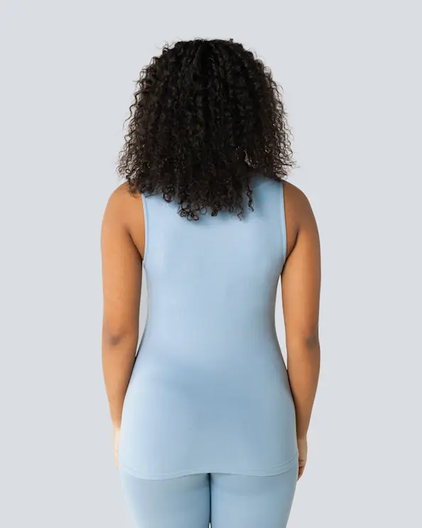 Beez Basics Top med V-hals Blå