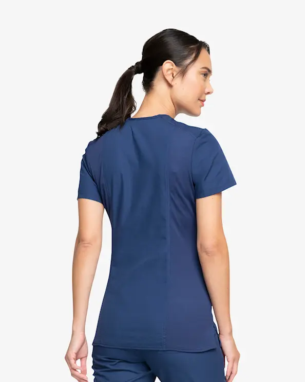 Cherokee Originals Mock Wrap Top WWE650 Marin