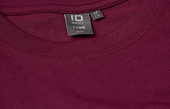 ID Identity T-TIME Miesten T-paita Burgundy