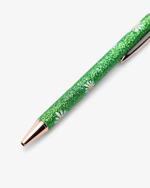 Blekkpenn glitter Grønn