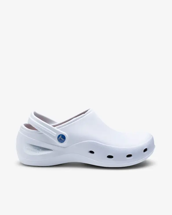 Toffeln Aktivklog Slip-on ESD Hygiensko Vit