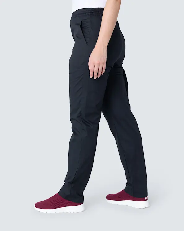 Almedahls Svart Bukse med Strikk Bomull Unisex