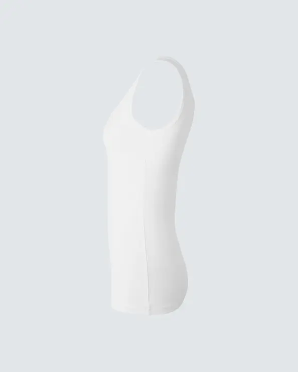 ID Identity Tanktop Naiset Valkoinen