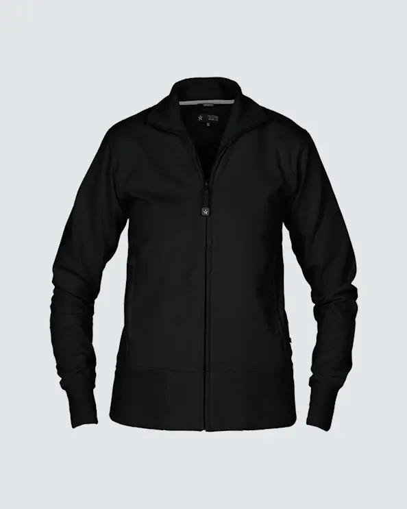 Texstar Sweatshirt med dragkedja Dam Svart
