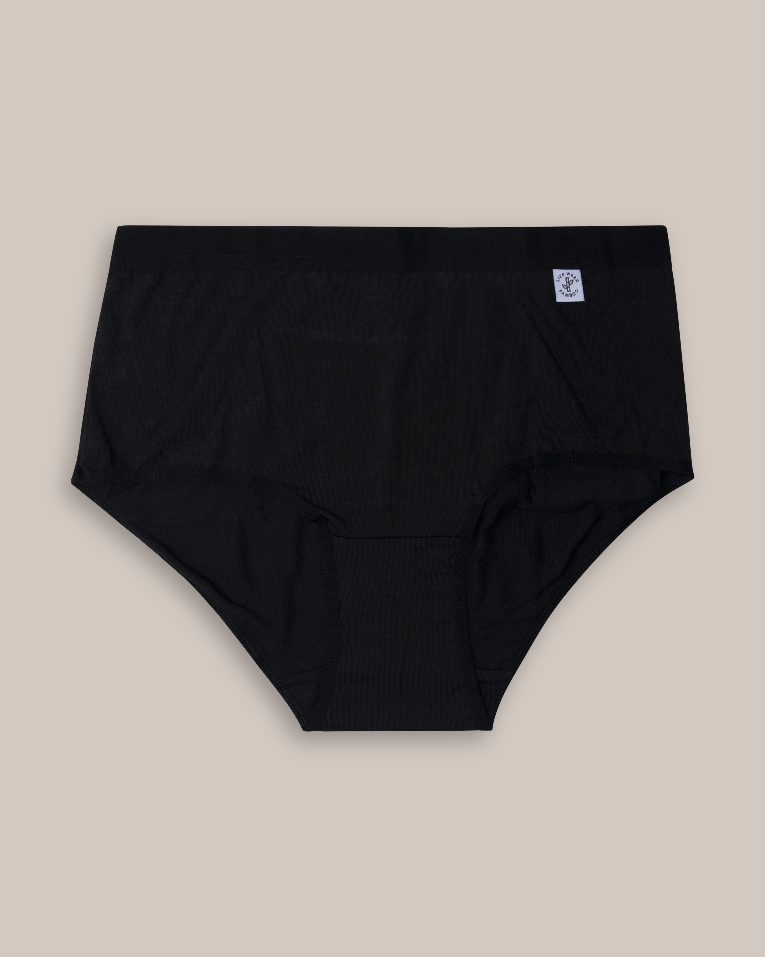 Highwaist-trosa Bambu Svart